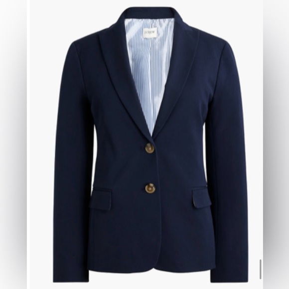 Jcrew Navy Two Button Blazer - Picture 2 of 5